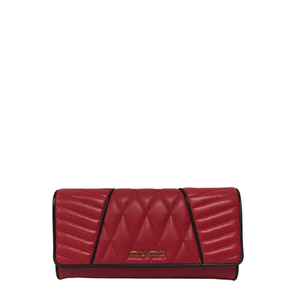 Quilted Leather Wallet - Image 1