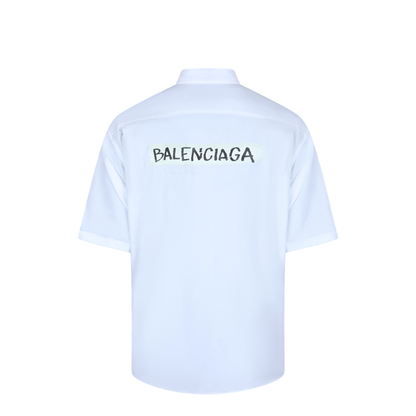 White Poplin Oversize Shirt - Image 4