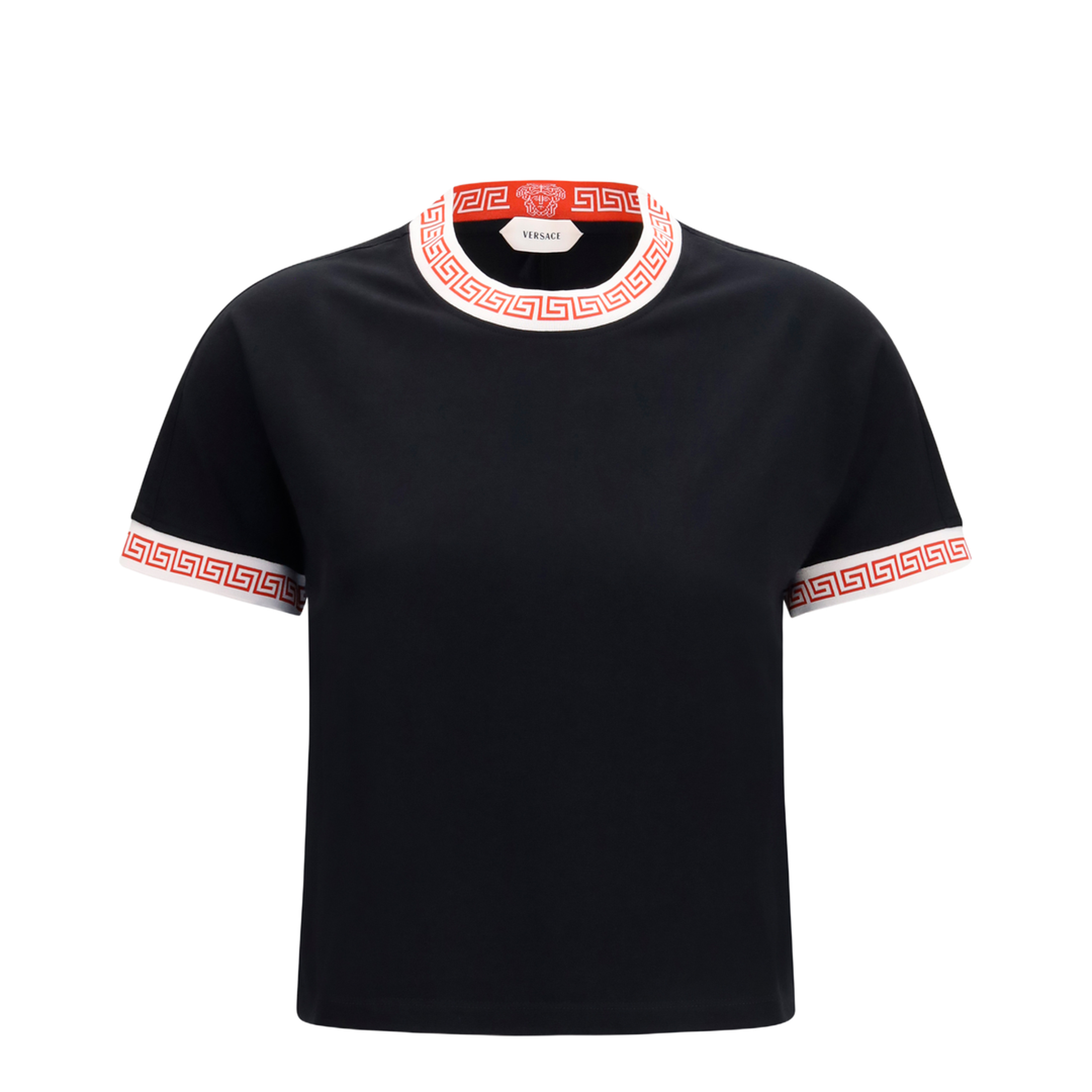 T-Shirt with Greca Details - Image 1