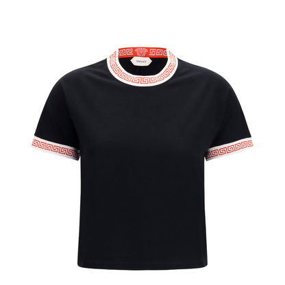 T-Shirt with Greca Details - Image 1