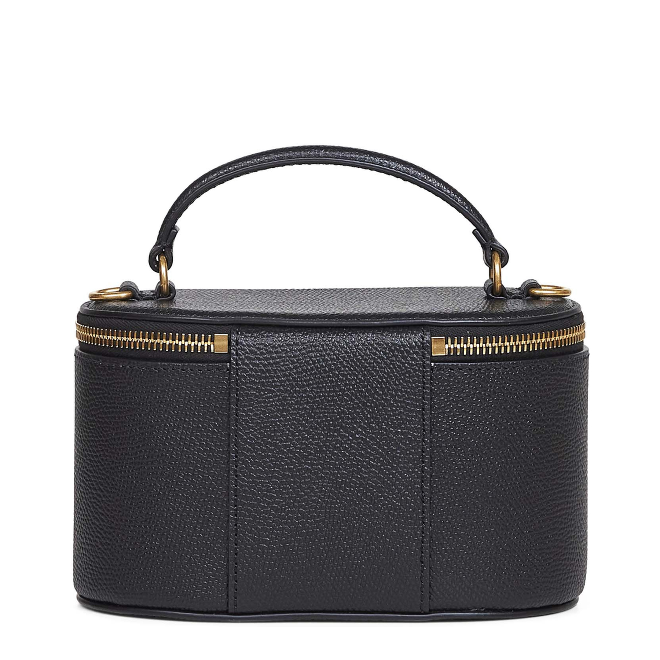 VLogo Signature Mini Vanity Bag Grainy Calfskin - Black - Image 3