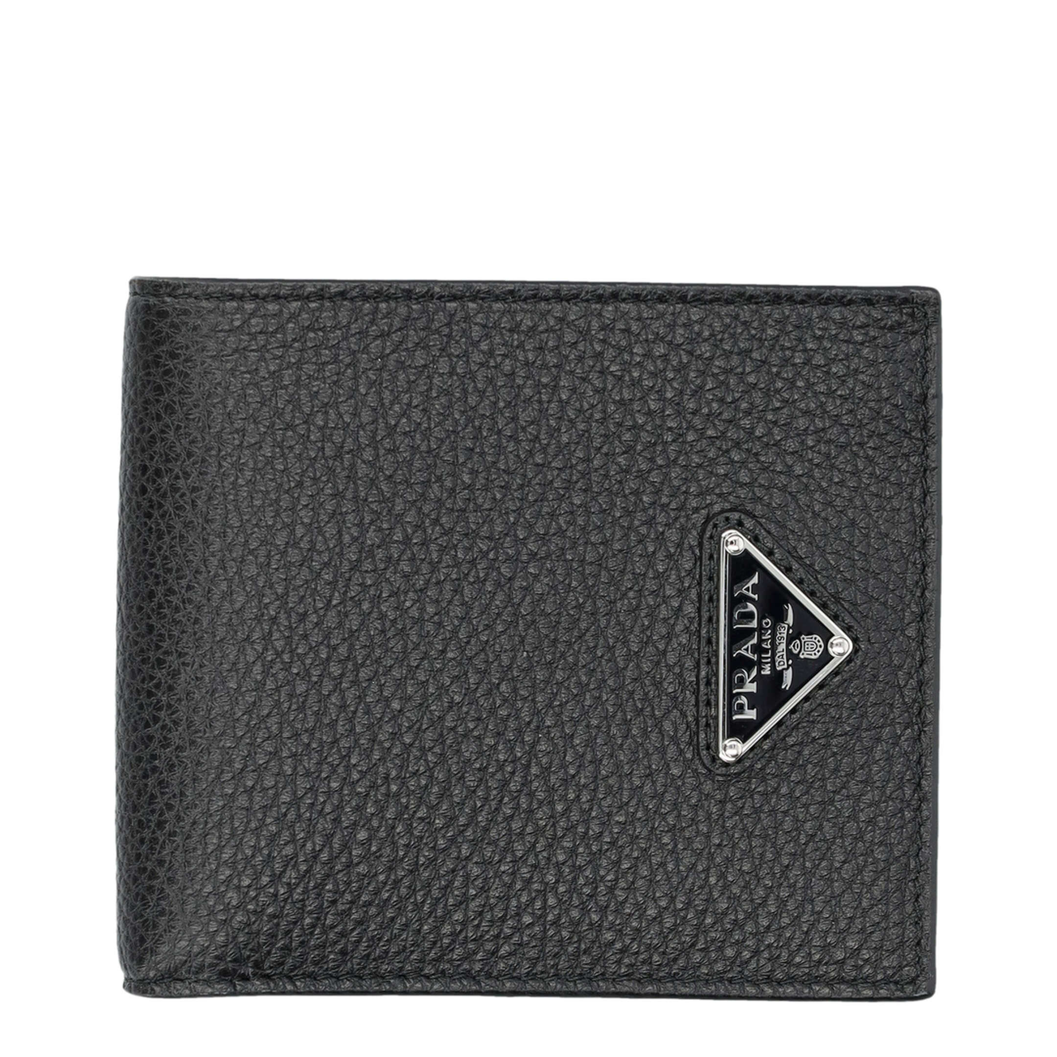 Grained Leather Billfold Wallet - Image 1