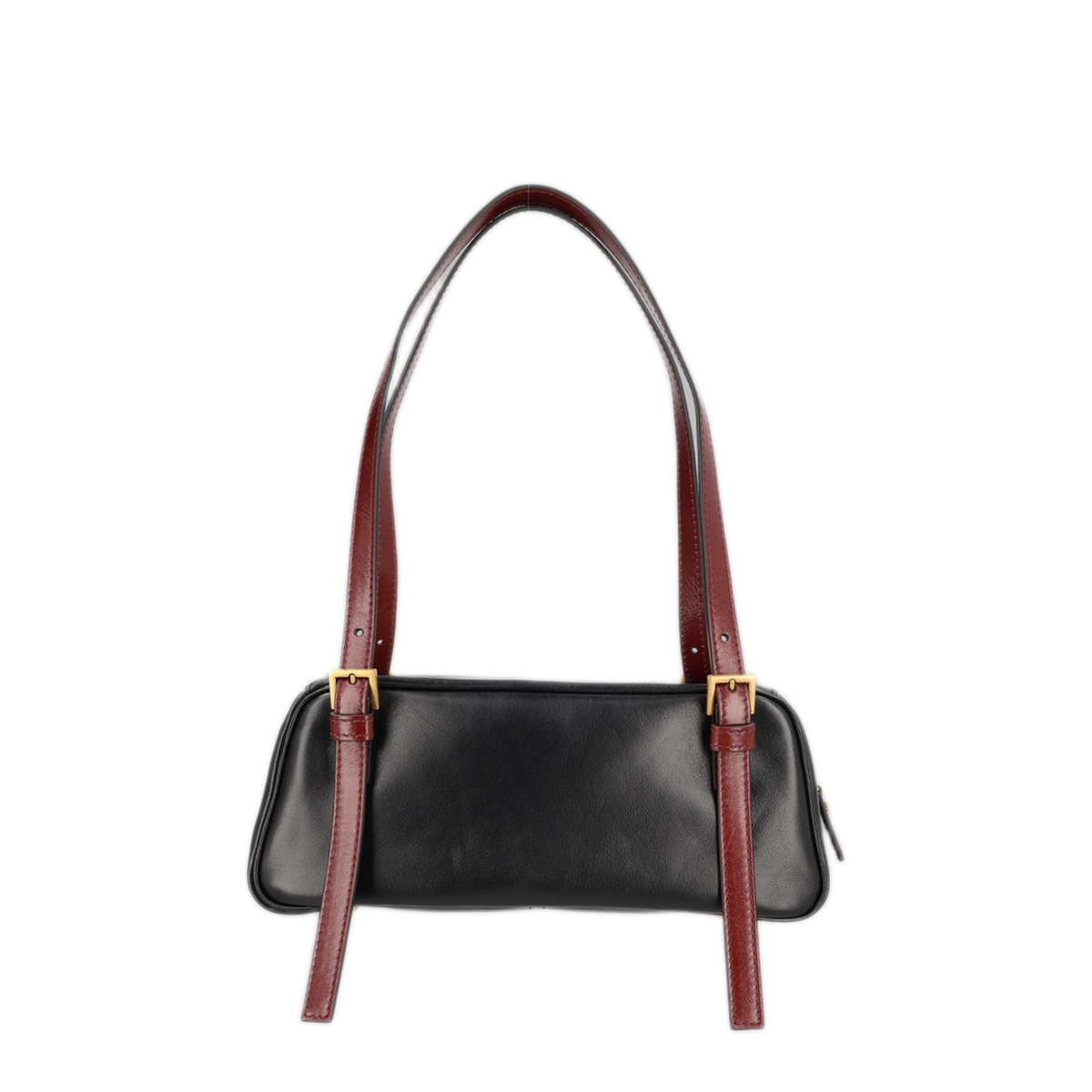 Emblème Nappa Bowling Bag - Black + Rosewood Gold - Image 2