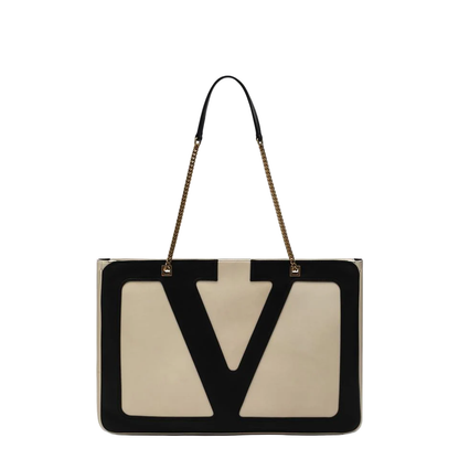Large Viva Superstar Bag in Butter White/Black - Image 1