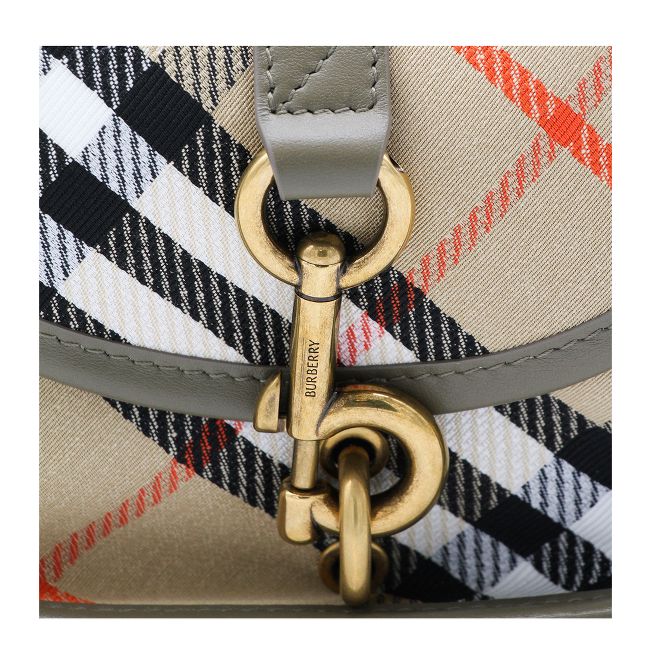 B Clip Mini Water-Repellent Canvas Crossbody Bag - Sand - Image 7