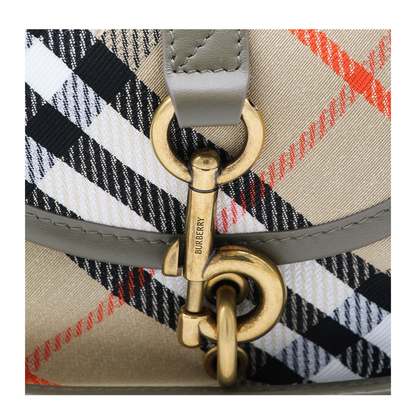 B Clip Mini Water-Repellent Canvas Crossbody Bag - Sand - Image 7