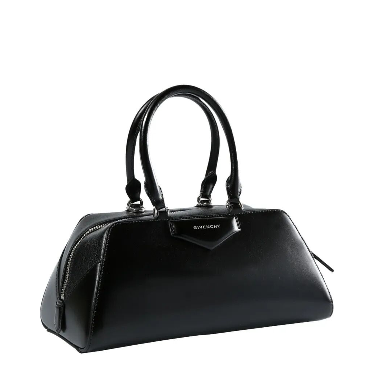 Antigona Small Box Leather Bag - Black - Image 2