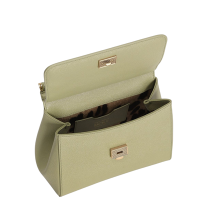 Sicily Medium Calfskin Handbag - Verde - Image 5