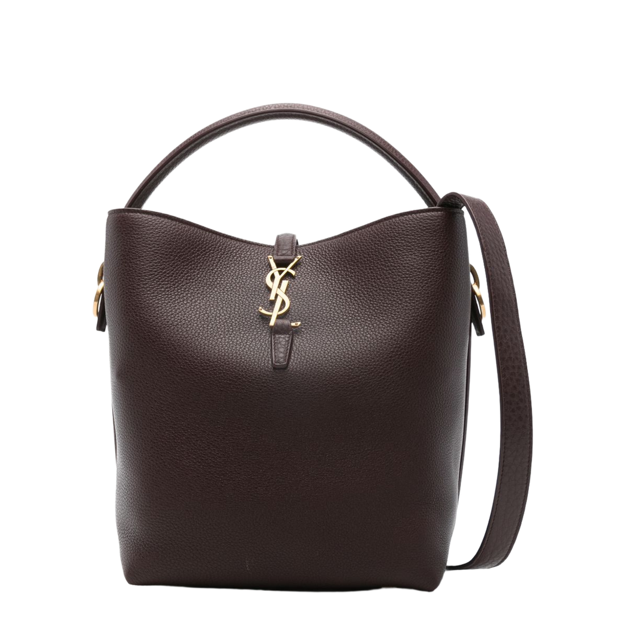LE 37 Calf Leather Bucket Bag - Bordeaux - Image 1