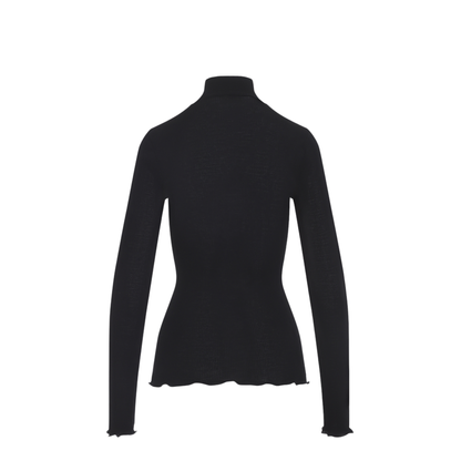 Ribbed Knit Turtleneck Top - Image 4