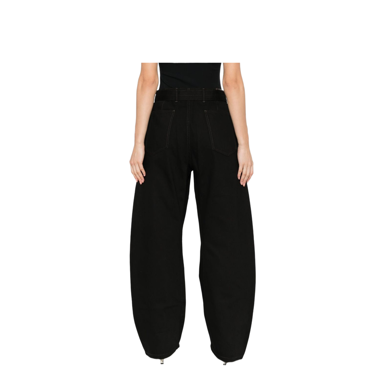 Black Maxi Barrel Workwear Pants - Image 5