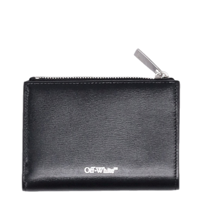 Jitney Zipped Bifold Quote Black - White - Image 2