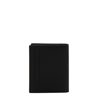 Gancini Credit Card Holder Calfskin Leather - Black - Image 5
