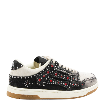 Skel Top Black Sneaker With Beads And Crystals - Image 5