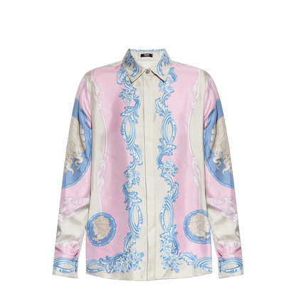 Pink Silk Shirt In Neutral - Image 1