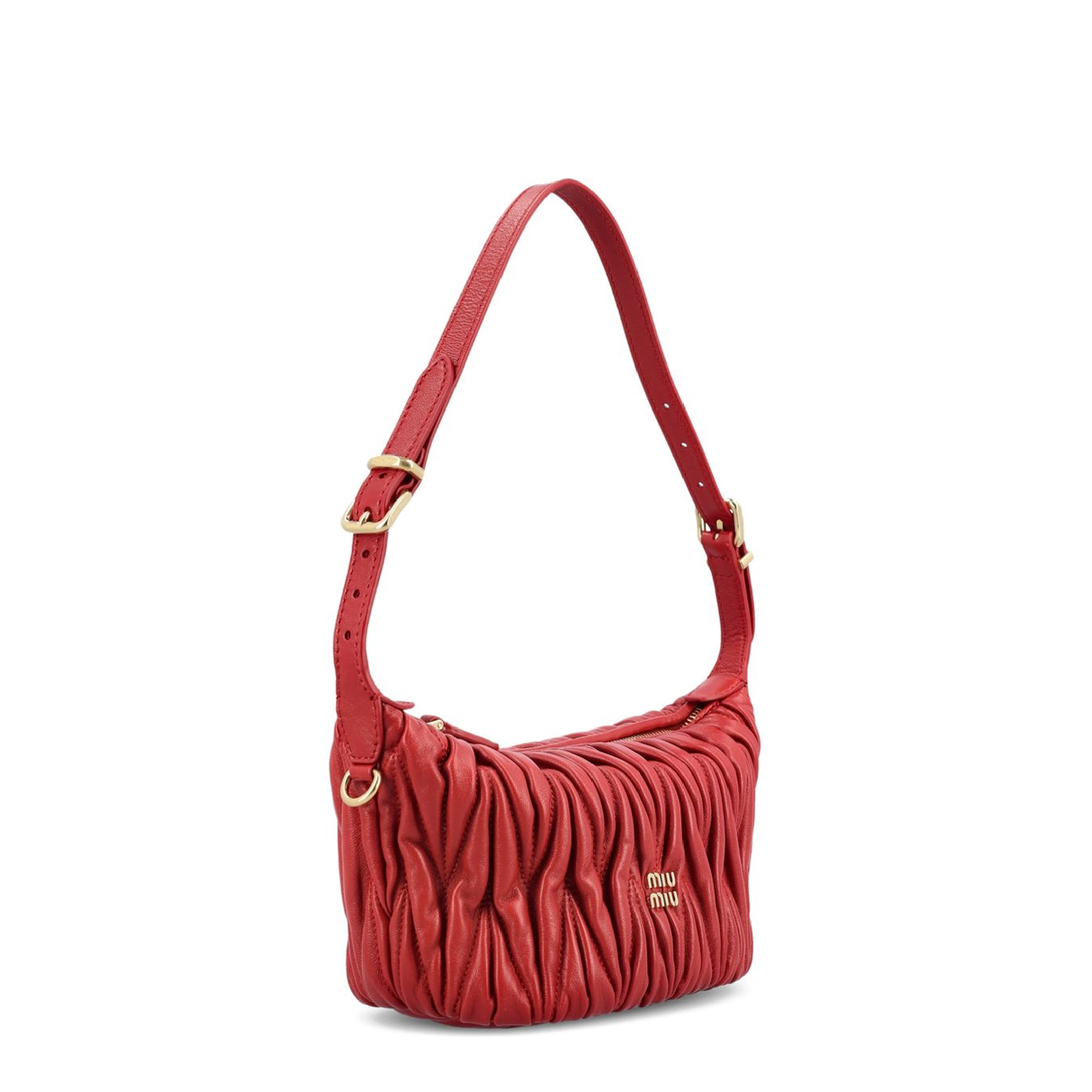 Matelassé Nappa Leather Pouch In Briar - Image 3