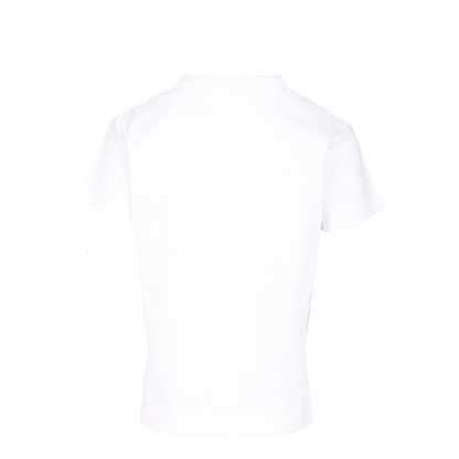 Women's Logo Cotton T-Shirt White - Image 2