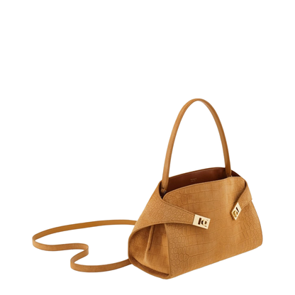 Hug Soft Medium Suede Shoulder Bag - Brown - Image 3