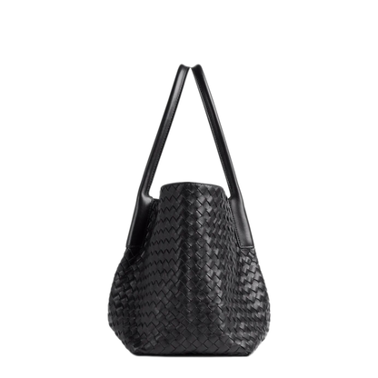Pinacoteca Grande Reversible Tote Bag in Intrecciato Silky Leather - Image 5
