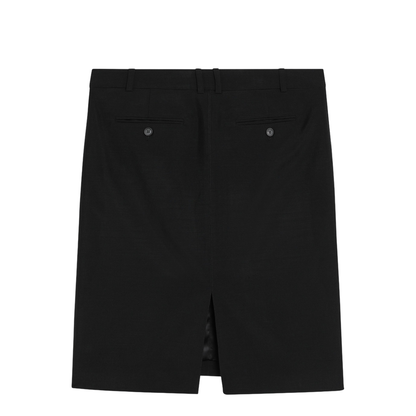 Black Wool And Mohair Skirt - Image 2