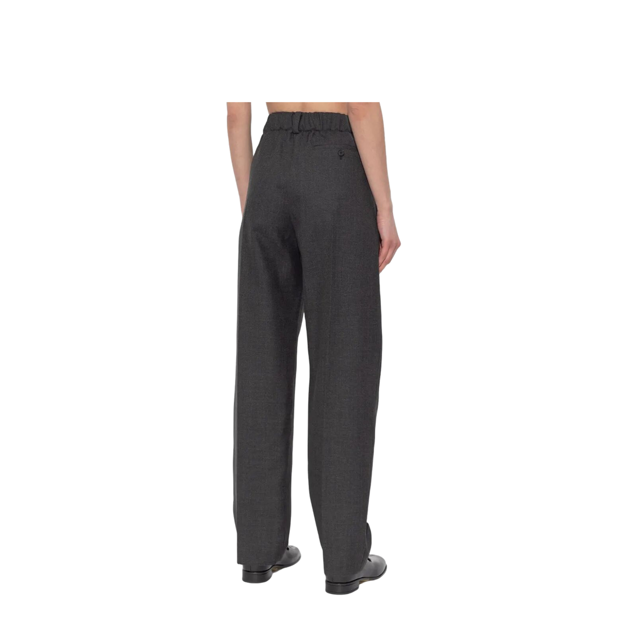 Pleated Wool Trousers - Image 3