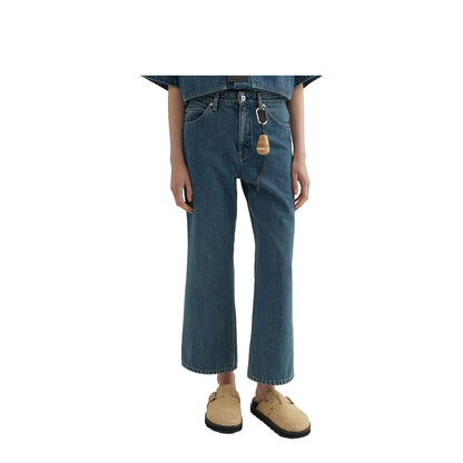 Flared Denim Trousers - Image 2