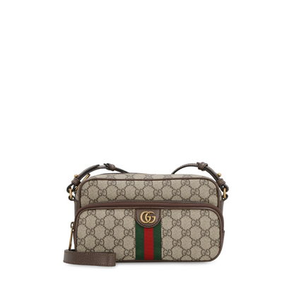 Ophidia Small Messenger Bag, Gold Hardware - Image 1