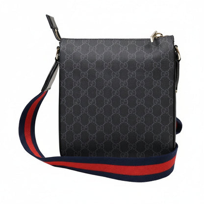 Small Canvas Messenger Bag - Black - Image 1