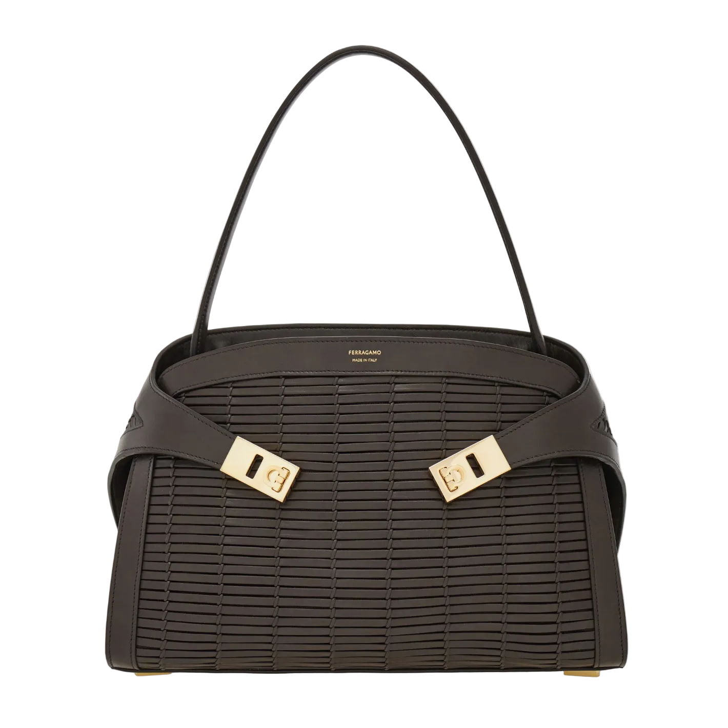 Hug Soft Medium Calfskin Tote Bag - Moro (Dark Brown) - Image 1