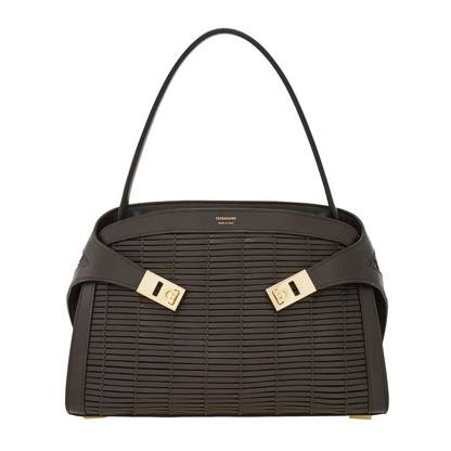 Hug Soft Medium Calfskin Tote Bag - Moro (Dark Brown) - Image 1