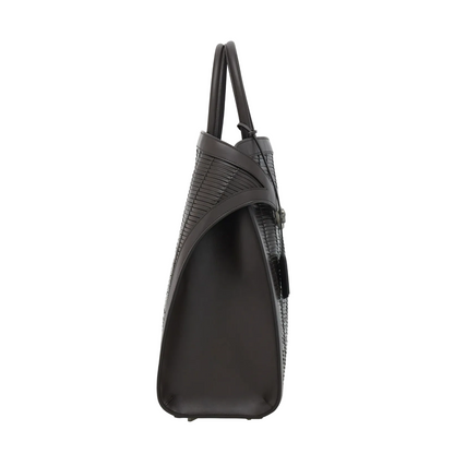 Hug Medium Calfskin Tote Bags - Testa Di Moro - Image 4