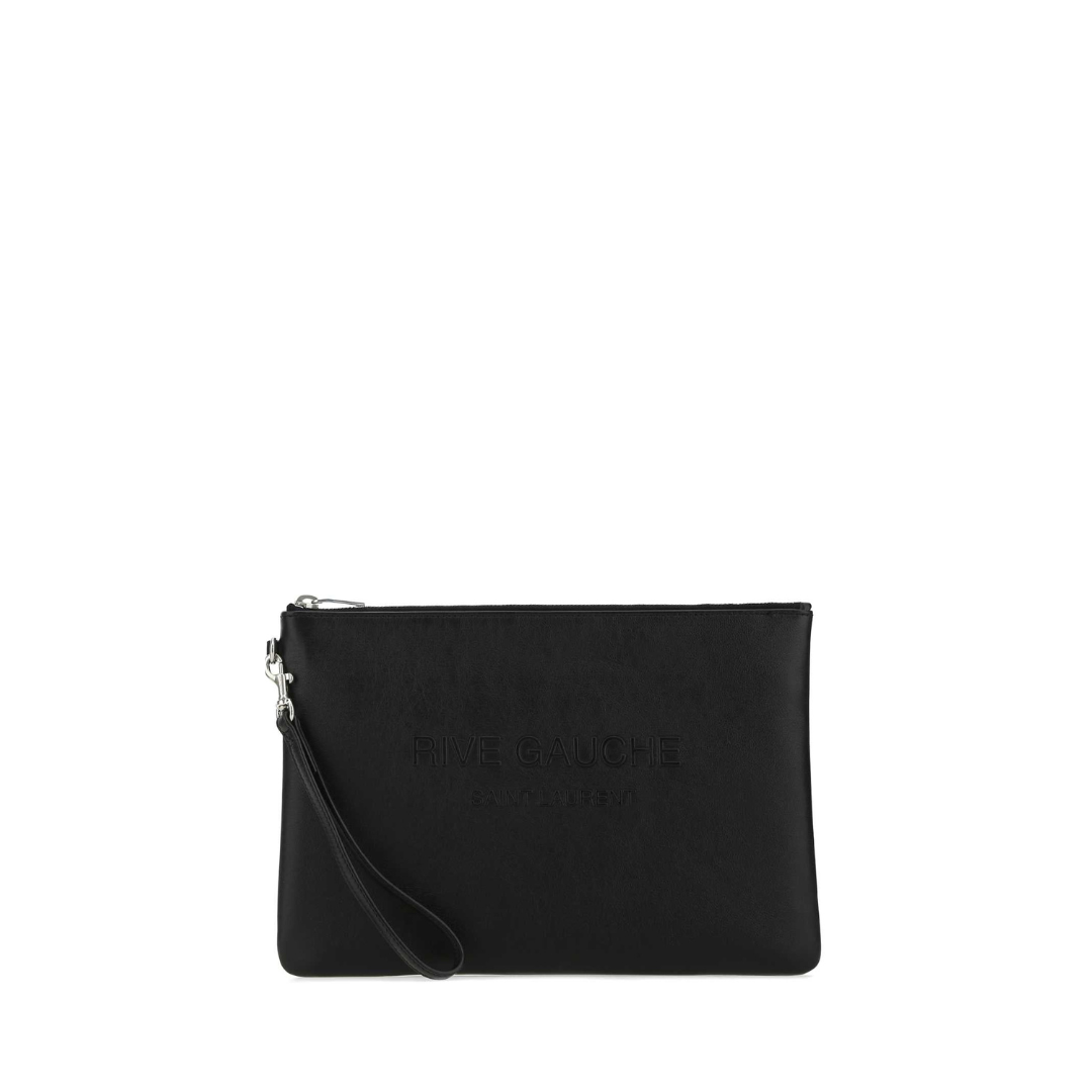 Rive Gauche Clutch, Silver Hardware - Image 1