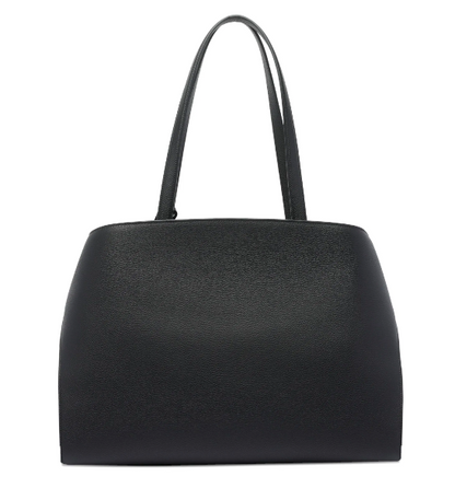 Hug Clasp Shoulder Bag Leather Black - Image 2