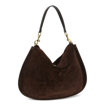 Maxi Pony Shoulder Bag Suede Brown - Image 2
