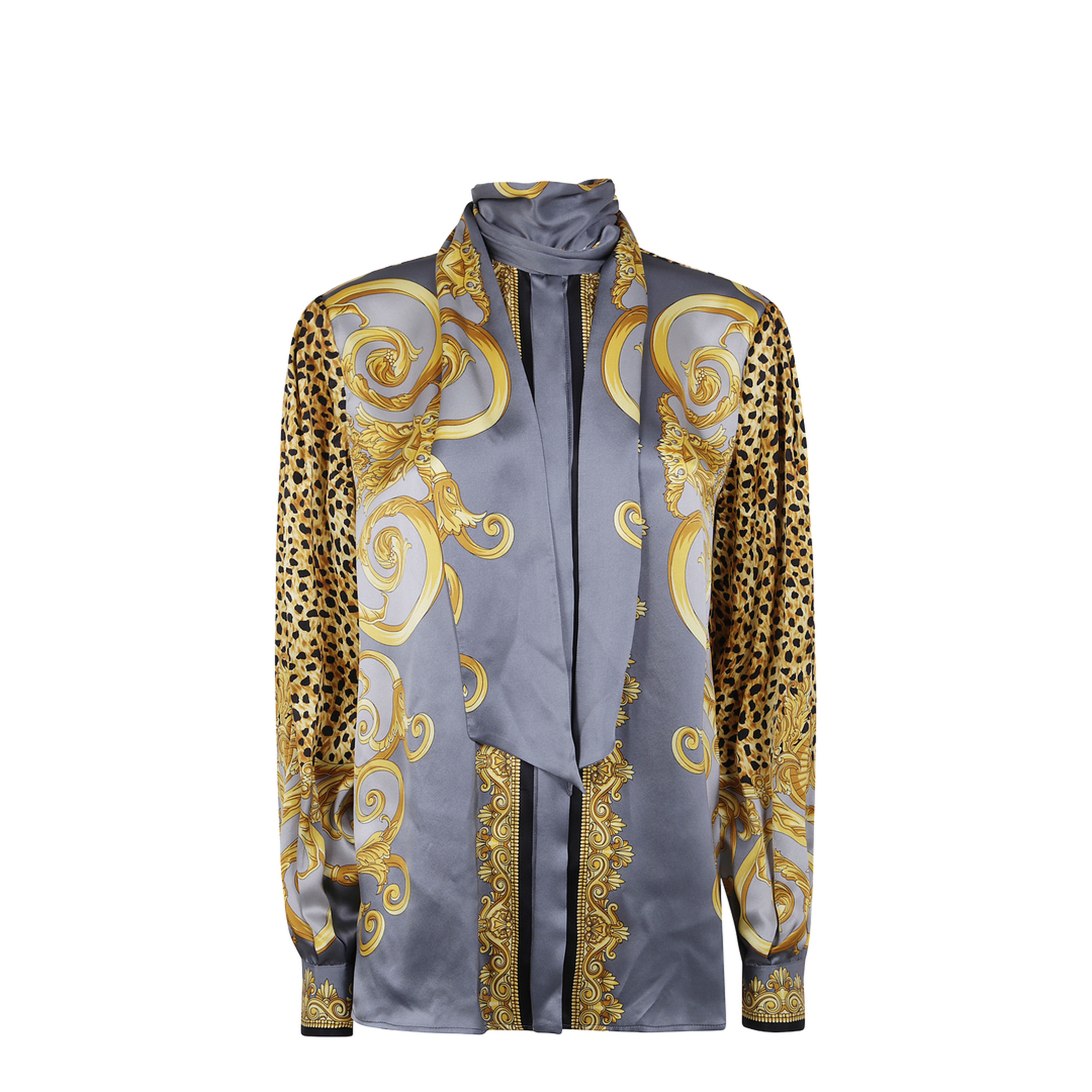 Cheetah Foulard Lavallière Silk Shirt - Image 1