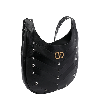 Hoboho Small Shoulder Bag Leather Black - Image 2