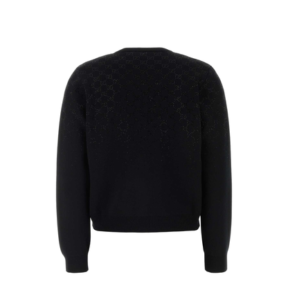 Fine Wool Cardigan with Crystals - Image 2