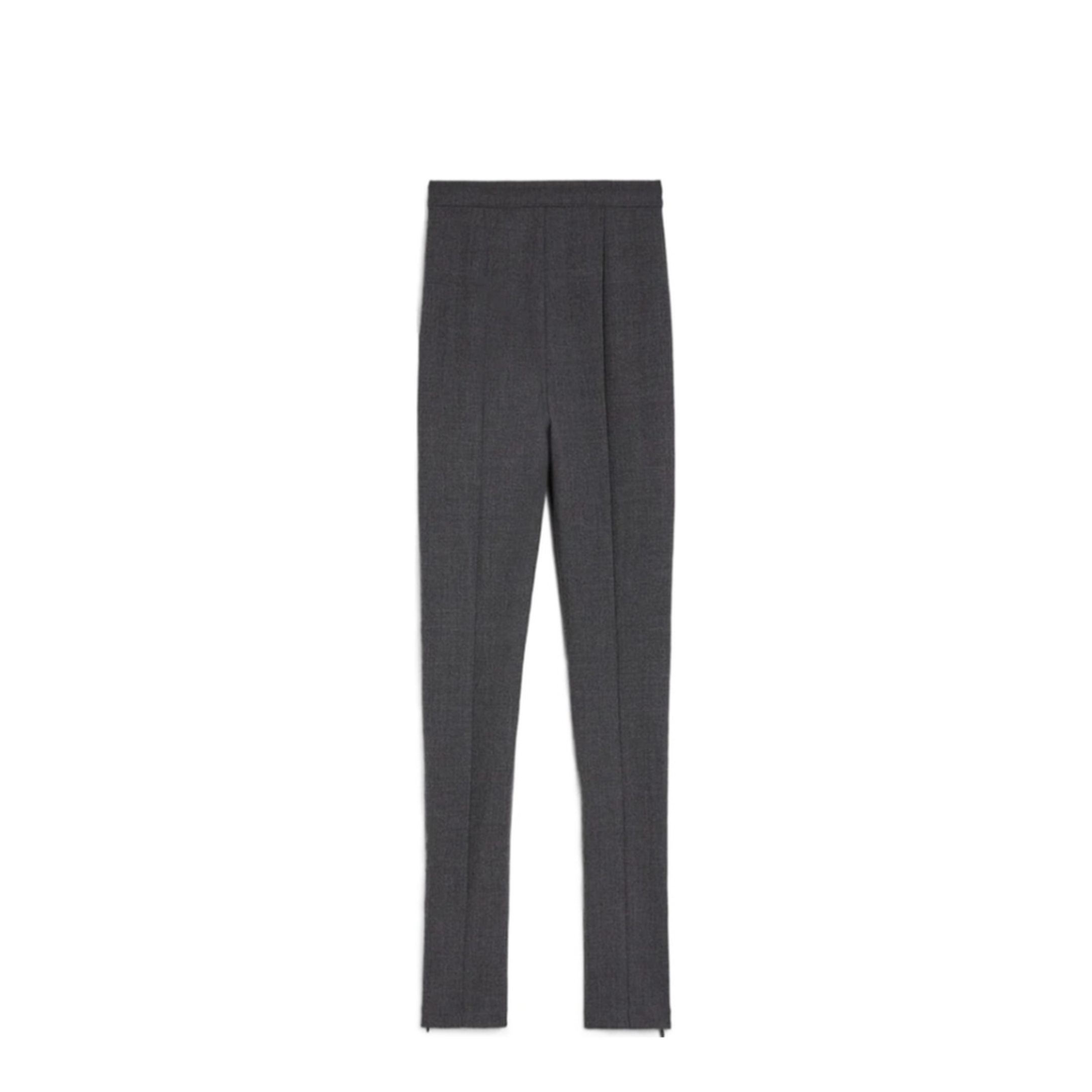Black Stretch Virgin Wool Blend Pant - Image 1