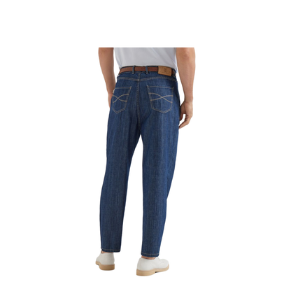 Twisted Denim Cotton Jeans - Image 4