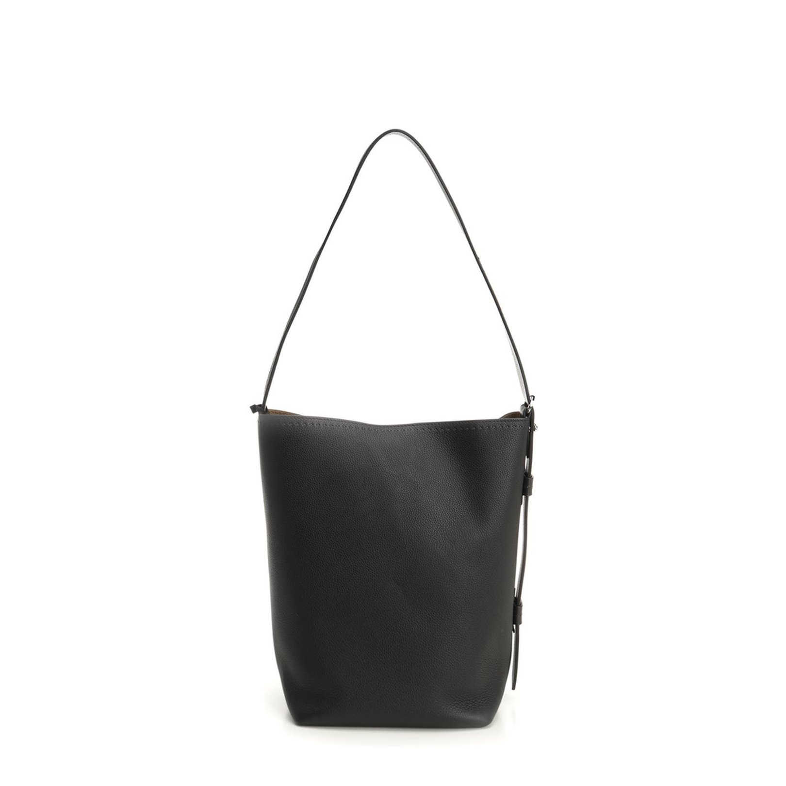 Archetipo Bucket Bag Leather Black - Image 3
