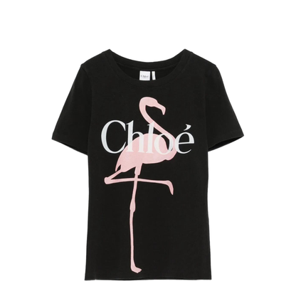 Fit Printed Cotton Jersey T-Shirt - Image 1