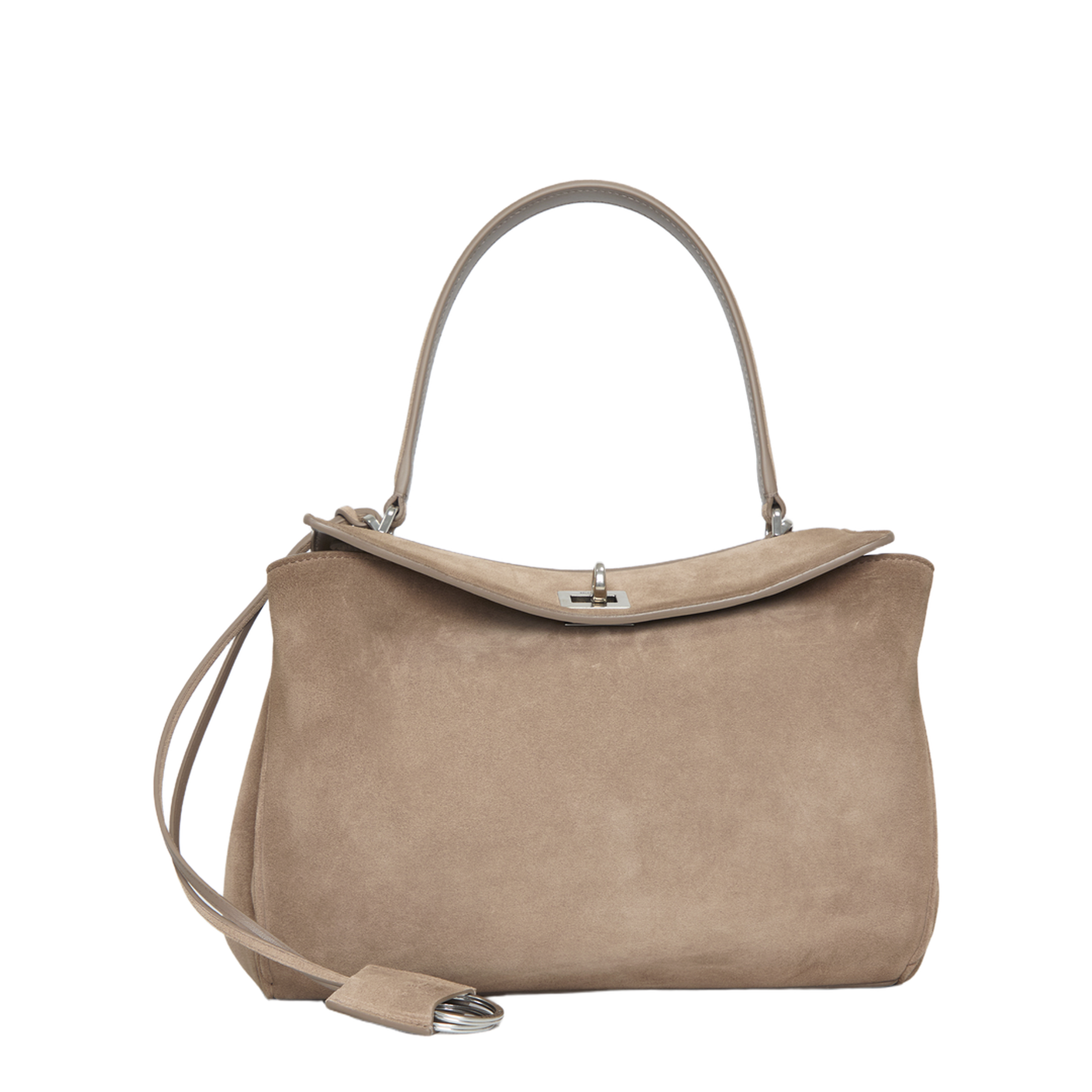 Rodeo Small Suede Calfskin Handbag - Sesame - Image 1