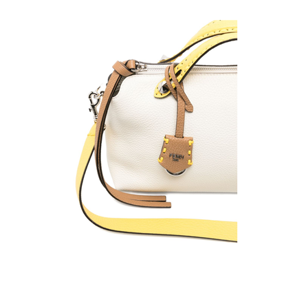 By The Way Medium Calfskin Top-Handle Bag - Ice White (Avorio) - Image 4