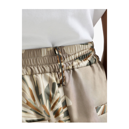 Bloom Pattern Pants Khaki - Image 6