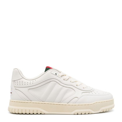 Re-Web Trainer in White Leather - Image 1