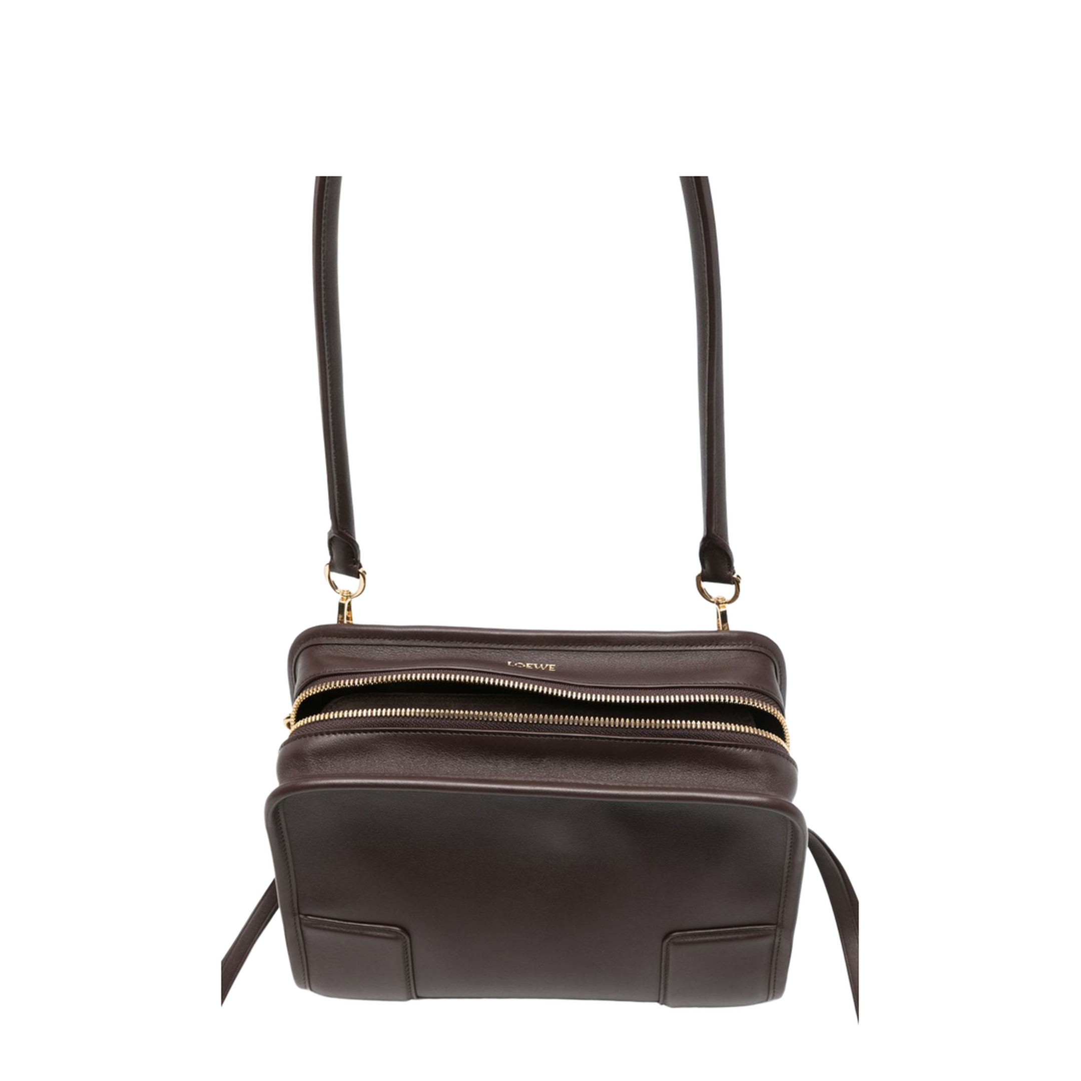 Amazona Small Calfskin Handbag - Dark Chestnut - Image 2
