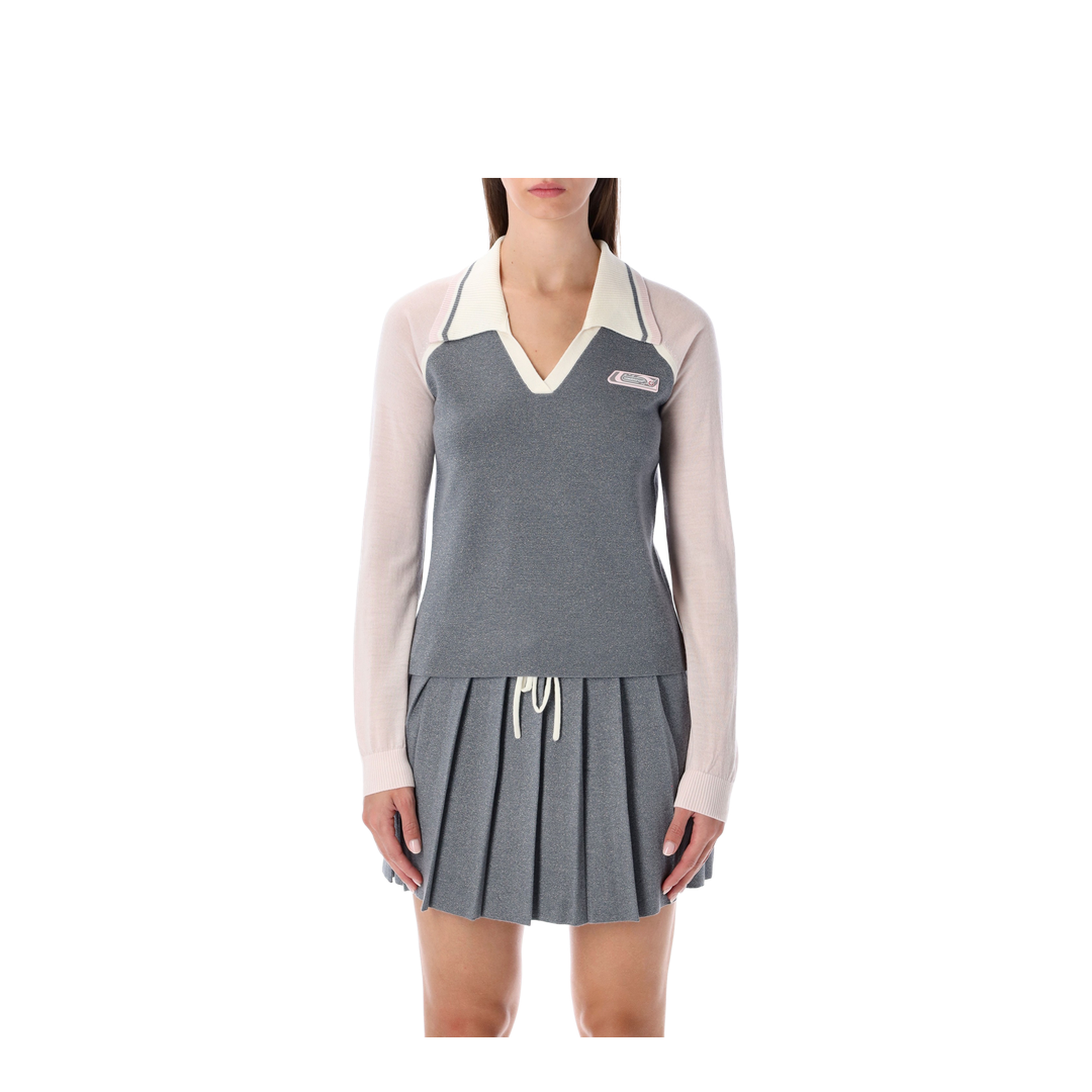 Long Sleeve Tennis Polo Shirt - Image 1
