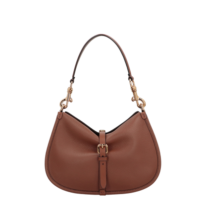Pony Medium Shoulder Bag Leather Brown - Image 2