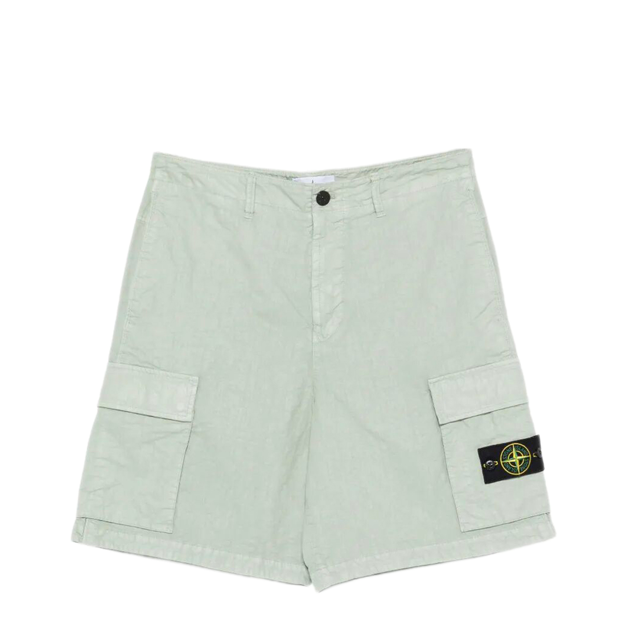 Nylon Panama Loose Fit Cargo Bermudas - Image 1
