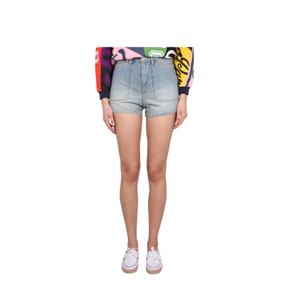 Light-blue denim shorts - Image 1